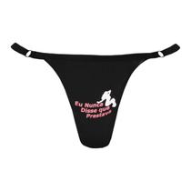 Kit Calcinha Hotwife com Frases Criativas e Gargantilha Choker Explore Novas Sensações com Liberdade e Criatividade