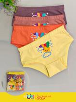 Kit Calcinha Infantil Cecília 4 unidades - Êxito Lingerie Kit Calcinha Infantil Cecília 4 unidades - Êxito Lingerie