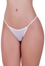 Kit Calcinha Tanga Fio Dental em Tule Transparente - c3 KIT 3 LUANA