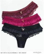 Kit calcinhas 3 peças tam M
