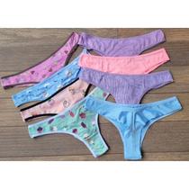 Kit Calcinhas Tanga fio duplo Estampada e Lisa - Conforto e Estilo