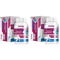 Kit Cálcio Magnésio+Vitamina D3 Vit K2 Duom 90Cáps 2Unidades