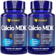 Kit calcio mdk magnésio vitamina d vitamina k 2 x 60 cápsulas - videira 7
