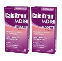 Kit Calcitran MDK 1.000UI Com 2 Unidades 30 Comprimidos Revestidos Cada