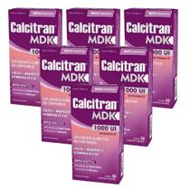 Kit Calcitran MDK 1.000UI Com 6 Unidades De 30 Comprimidos Revestidos Cada