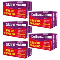Kit Calcitran MDK 1000UI Com 5 Uni De 90 Comprimidos Cada