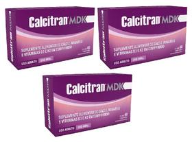 Kit Calcitran MDK Com 3 Unidades De 60 Comprimidos Cada