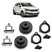 Kit Calço Aço Dianteiro 3cm Traseiro 5cm Fiat Argo Kit Calço Aço Dianteiro 3cm Traseiro 5cm Fiat Argo