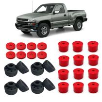 Kit Calço Coxim Lift PU 5 Cm Cabine Carroceria Silverado