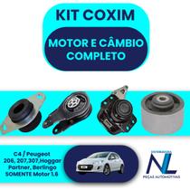 Kit Calço Coxim Motor E Cambio 1.6 C4 Peugeot 307 206 207