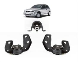 Kit calço coxim motor Morcego Corsa Classic Celta Prisma