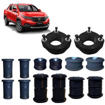 Kit Calço de Mola + Supensão Traseira Strada 2021 Em Diante