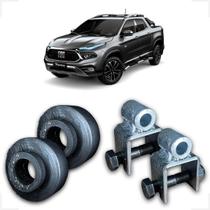 Kit Calço de Mola Traseiro 4cm +Prolongador Elevar Fiat Toro
