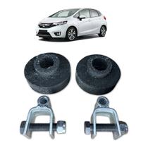 Kit Calço de Mola Traseiro 4cm +Prolongador elevar Honda Fit