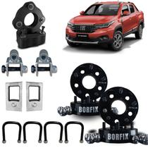 Kit Calço Diant 4cm Tras 4cm+ Espaçador 50mm Strada 2020/... Kit Calço Diant 4cm Tras 4cm+ Espaçador 50mm Strada 2020/...