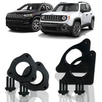 Kit Calço Mola 2,5cm Completo Compass Renegade Reforçado Aço