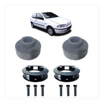 Kit Calço Mola Dianteir 4cm Traseiro 3,5cm Elevar Palio Fire