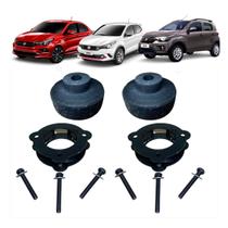 Kit Calço Mola Dianteiro Traseiro Mobi Argo Cronos Siena Aço Kit Calço Mola Dianteiro Traseiro Mobi Argo Cronos Siena Aço