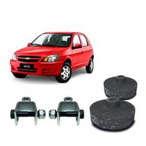 Kit Calço Mola Traseiro 4cm + Prolongador Celta