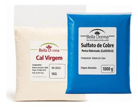 Kit Calda Bordalesa 1kg Sulfato De Cobre + 1kg Cal Virgem Kit Calda Bordalesa 1kg Sulfato De Cobre + 1kg Cal Virgem