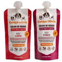 Kit caldo de ossos pet bovino e suino 2un para cães e gatos Kit caldo de ossos pet bovino e suino 2un para cães e gatos