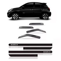 Kit calha chuva march 2011 a 2018 + friso lateral Kit calha chuva march 2011 a 2018 + friso lateral