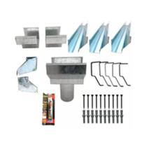 Kit Calha Super Calha Beiral 0,30x6m Galvanizada Kit Calha Super Calha Beiral 0,30x6m Galvanizada
