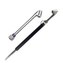 Kit Calibrador Medidor De Pressão De Pneus E Bico De Encher