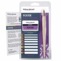 Kit Caligrafia Profissional Penas Poster William Mitchell