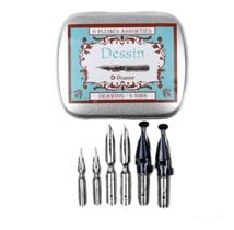 Kit Caligráfico Brause Dessin Com 6 Penas
