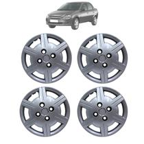 Kit Calota Aro 13 Corsa Classic 2012 2013 2014 2015 Prata Kit Calota Aro 13 Corsa Classic 2012 2013 2014 2015 Prata