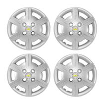 Kit Calota Aro 13 Gm Corsa Classic 2012 2013 2014 2015 Prata - GFM/GRID