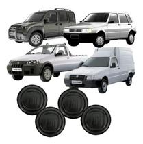 Kit Calota Centro Copinho Roda Ferro Fiat Fiorino / Uno / Strada
