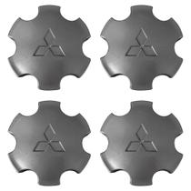 Kit Calota Centro de Roda Mitshubishi L200 Outdoor Grafite (1 Pc)