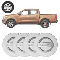 Kit Calota Centro NISSAN FRONTIER ATTACK 09 A 18 70MM PRATA