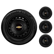 Kit Calota Centro Roda Amarok Gm Roda Ferro Aro 14 15 4x100