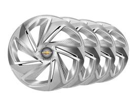 Kit Calota Nitro Aro 13 Prata Para Onix Prisma Joy Classic Astra Spin Kadett