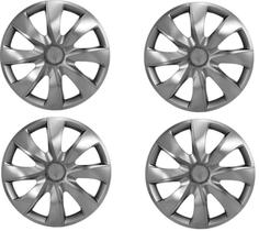 Kit Calota Prime Aro 13 Grafite Para Hb20