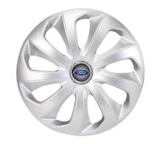 Kit Calota Velox Aro 13 Prata Para Fiesta Ka Escort Modelo Universal