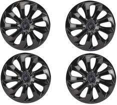 Kit Calota Velox Aro 13 Preta Para Hb20 Universal