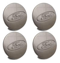 Kit Calotinha Centro Miolo Roda Ford Fiesta Class Prata 70mm Kit Calotinha Centro Miolo Roda Ford Fiesta Class Prata 70mm