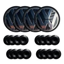 Kit Calotinha Centro Roda Gol G5 G6 Saveiro + Capas Parafuso