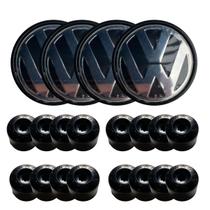 Kit Calotinha Centro Roda Polo Fox Golf + Capas Parafuso Kit Calotinha Centro Roda Polo Fox Golf + Capas Parafuso