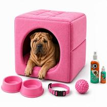 Kit Cama 3em1 Suede Pet Grande Educador Xixi Sim e Não e Acessórios Kit Cama 3em1 Suede Pet Grande Educador Xixi Sim e Não e Acessórios