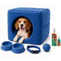 Kit Cama 3em1 Suede Pet Médio Educador Xixi Sim e Não e Acessórios Kit Cama 3em1 Suede Pet Médio Educador Xixi Sim e Não e Acessórios