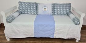 Kit Cama Babá Bicama 6 Pçs Quarto Prince Urso Príncipe Azul Bebê