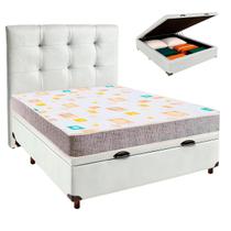 Kit Cama Box Bau + Cabeceira + Colchão Casal D20 - D20 - Inducol