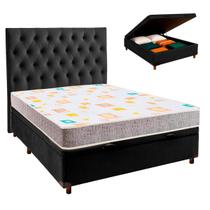 Kit Cama Box Bau + Cabeceira + Colchão Casal D20 - D20 - Inducol