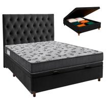 Kit Cama Box Bau + Cabeceira + Colchão Casal D33 - Iso100 - Ortobom