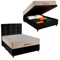 Kit Cama Box Bau + Cabeceira + Colchão Casal Molas Ensacadas - Airflex Kit Cama Box Bau + Cabeceira + Colchão Casal Molas Ensacadas - Airflex